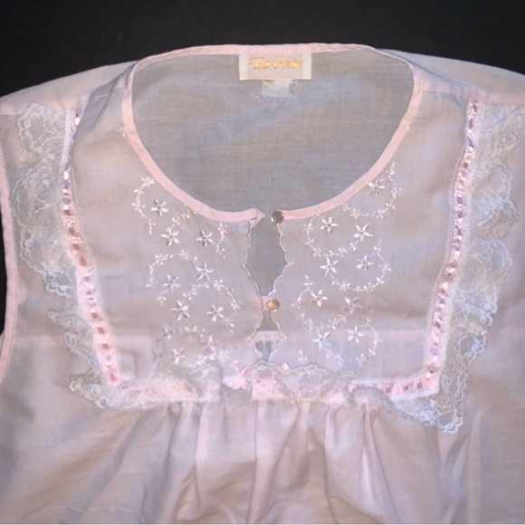 v i n t a g e :: Lace Embroidered Cottagecore Nightgown Soft Girl - Picture 9 of 13
